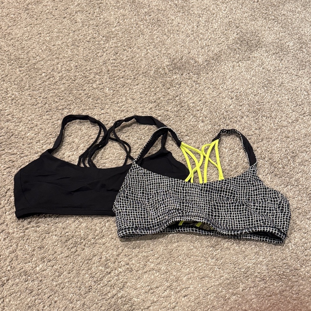 Set of 2 Lululemon free to be bras size 6